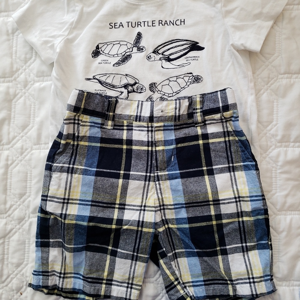 Janie and Jack shorts and tee